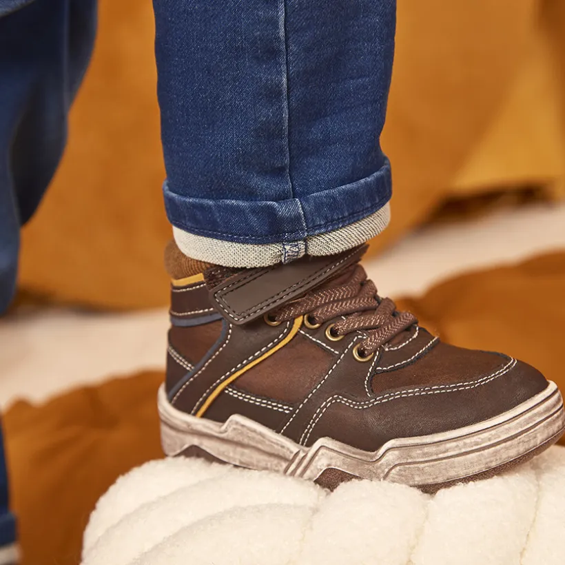 Bottines met velcro en elastieken jongens