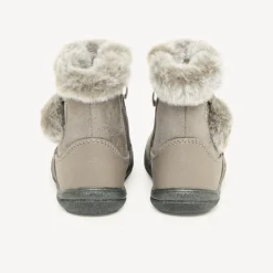 Bottines voor meisjes met nepbont en pompon