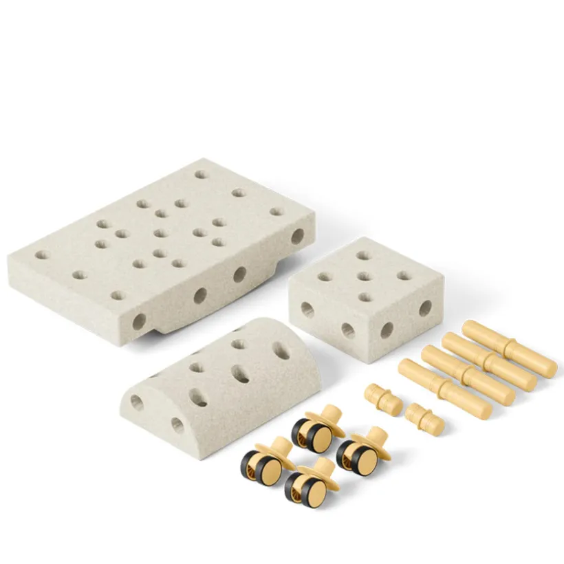 Bouw Curiosity Set – Sand Grey / Honey Yellow