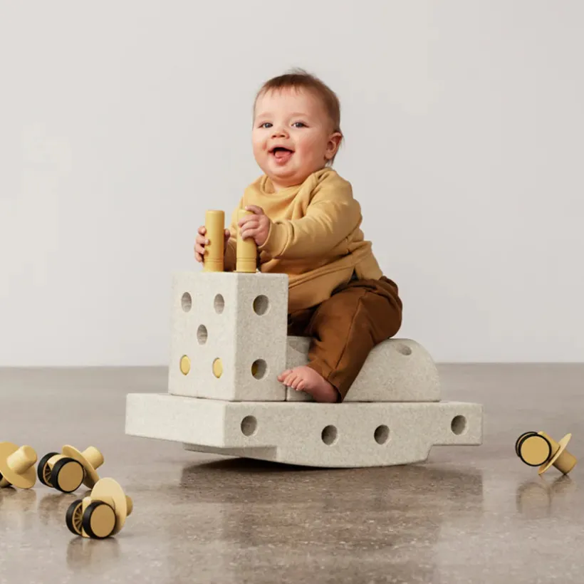Bouw Curiosity Set – Sand Grey / Honey Yellow