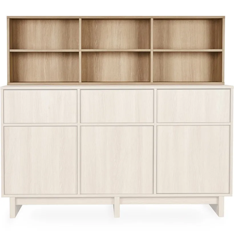 Bovenste Opbergplank Set Kyo voor Commode XL Honey Ash