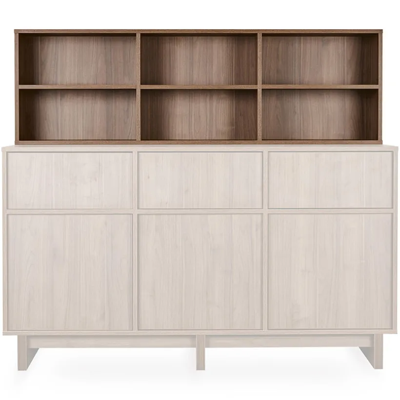 Bovenste Opbergplank Set Kyo voor Commode XL Walnut