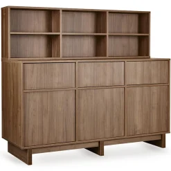 Bovenste Opbergplank Set Kyo voor Commode XL Walnut