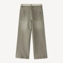Brede rechte jeans met riem meisjes