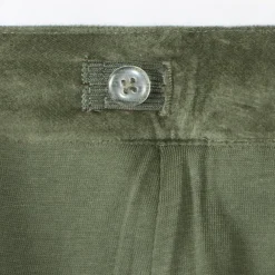 Broek bootcut in fluweel met gevlochten riem meisjes