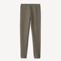 Broek in fleece effen kleur met elastische taille meisjes