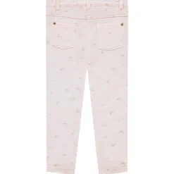 Broek in fleece met print meisjes