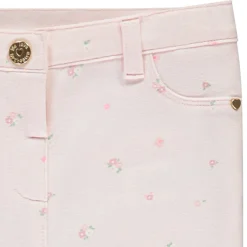 Broek in fleece met print meisjes