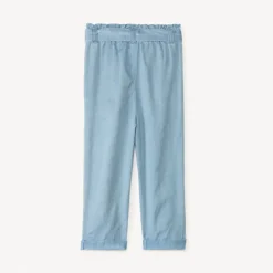 Broek met geborduurde hartjes en strikriem voor meisjesbaby