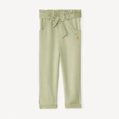 Broek met geborduurde hartjes en strikriem voor meisjesbaby