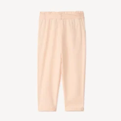 Broek met geborduurde hartjes en strikriem voor meisjesbaby