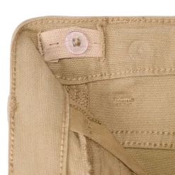 Broek met gestreepte geweven riem en dubbele gesp jongens
