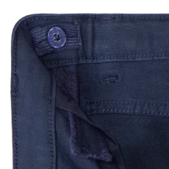 Broek met gestreepte geweven riem en dubbele gesp jongens
