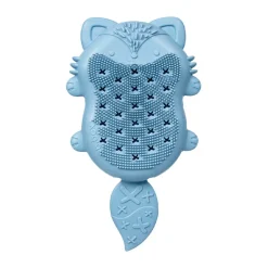 Brosse de bain Rebard avec éponge anti croûtes de lait bleu