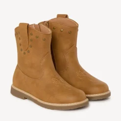 Bruine cowboylaarsjes met ritssluiting meisjes