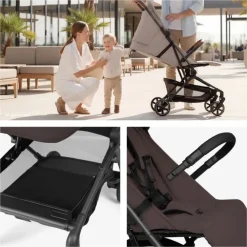 Buggy compact & licht Lite N Care Choco