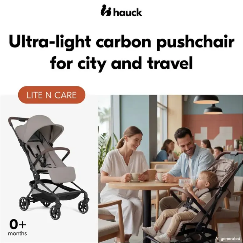 Buggy compact & licht Lite N Care Sandy Taupe