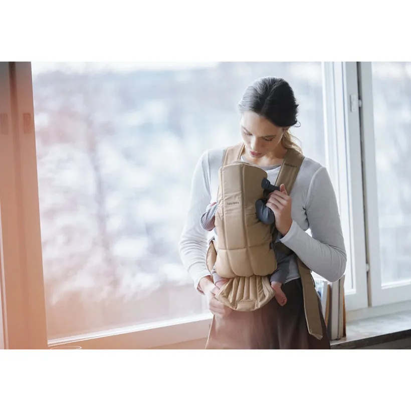 Buikdrager mini geweven Beige