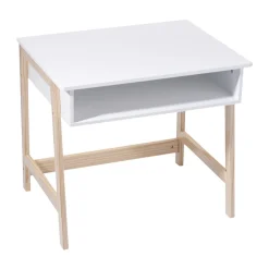 Bureau - hout en wit