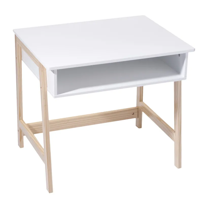 Bureau - hout en wit
