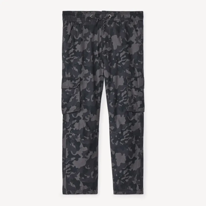 Camo-print jongens broek met voering