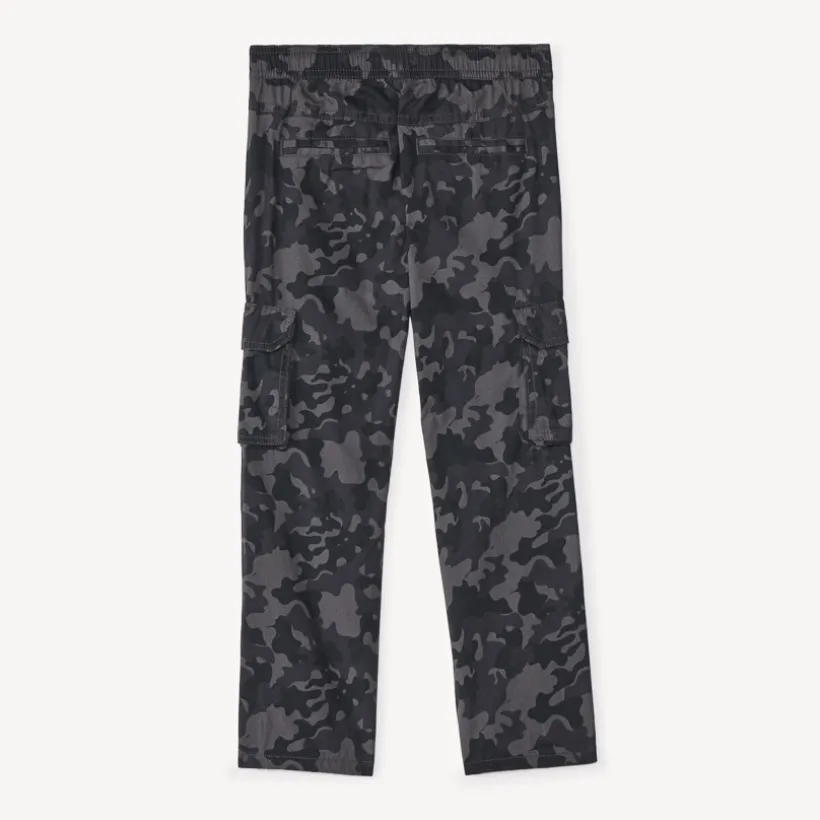 Camo-print jongens broek met voering