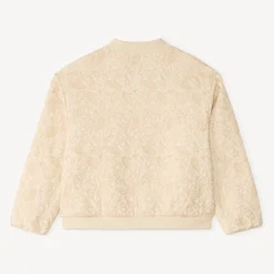 Canvas bomber met decoratieve stiksels meisjes