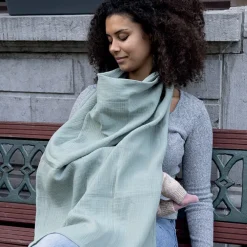 Cape d'allaitement multi-usages Mom'n Play green