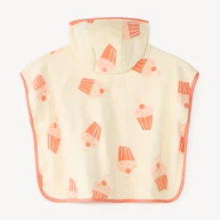 Capuchon de bain met cupcakesprint meisjes