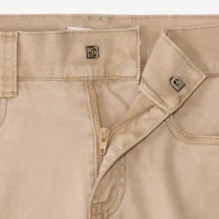 Cargo broek van effen canvas jongens