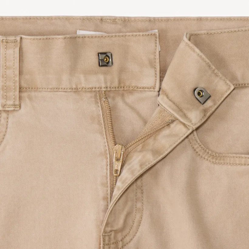 Cargo broek van effen canvas jongens