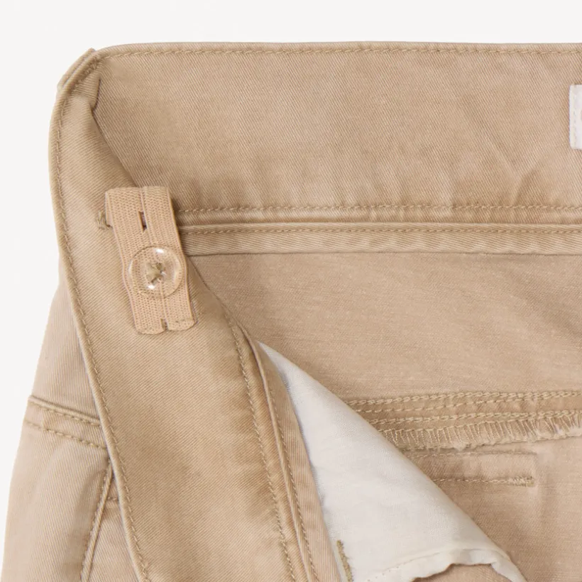 Cargo broek van effen canvas jongens