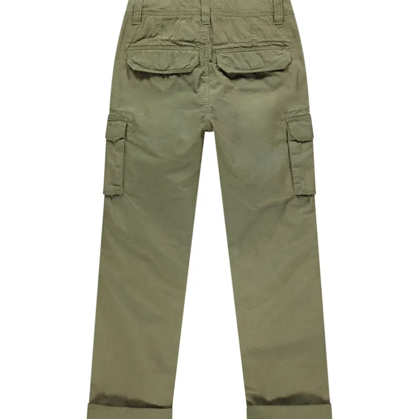Cargo broek van stof met zakken