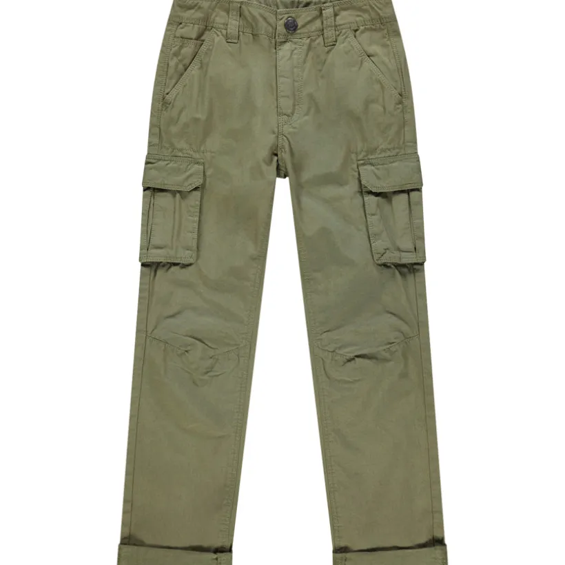 Cargo broek van stof met zakken