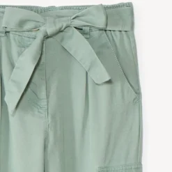 Cargo broek van twill met riem meisjes