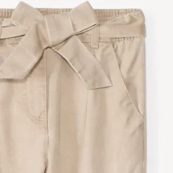Cargo broek van twill met riem meisjes
