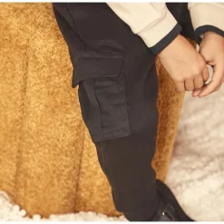 Cargojoggingbroek in fleece jongens