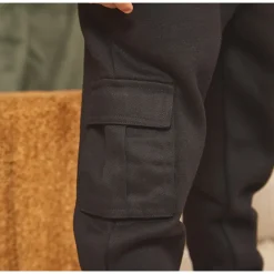 Cargojoggingbroek in fleece jongens