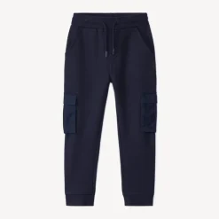 Cargojoggingbroek in fleece jongens