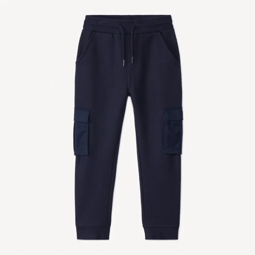 Cargojoggingbroek in fleece jongens