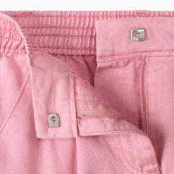 Cargojoggingbroek in twill met riem meisjes