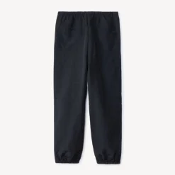 Cargo joggingsbroek van parachutestof meisjes zwart elastische taille met koordje