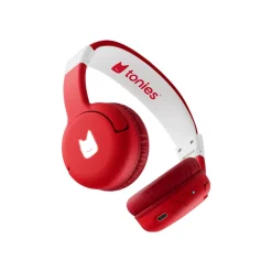 Casque Bluetooth pliable rouge coquelicot