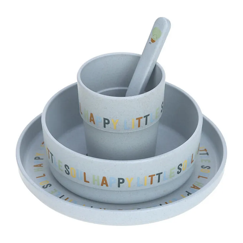 Cellulose serviesgoedset voor kinderen Happy Fruits Lemon