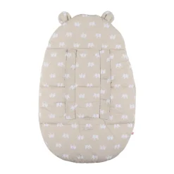 Chancelière déperlante 0-6M imprimé éléphants beige