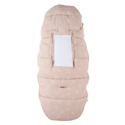 Chancelière en toile étanche imprimé félins 6-36M capuccino