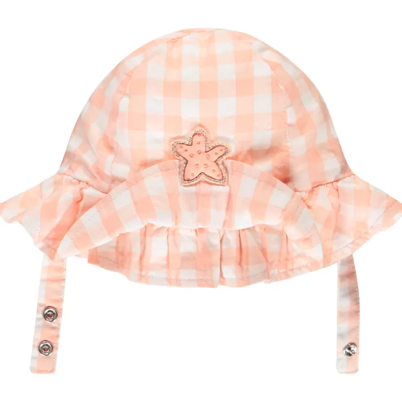 Charlotte in tweekleurige vichy met gewatteerde zeesterpatch meisjes