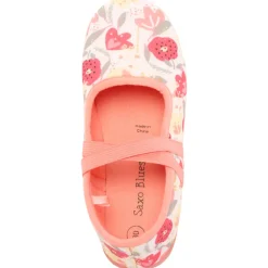 Chaussons babies imprimé floral fille