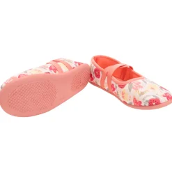 Chaussons babies imprimé floral fille