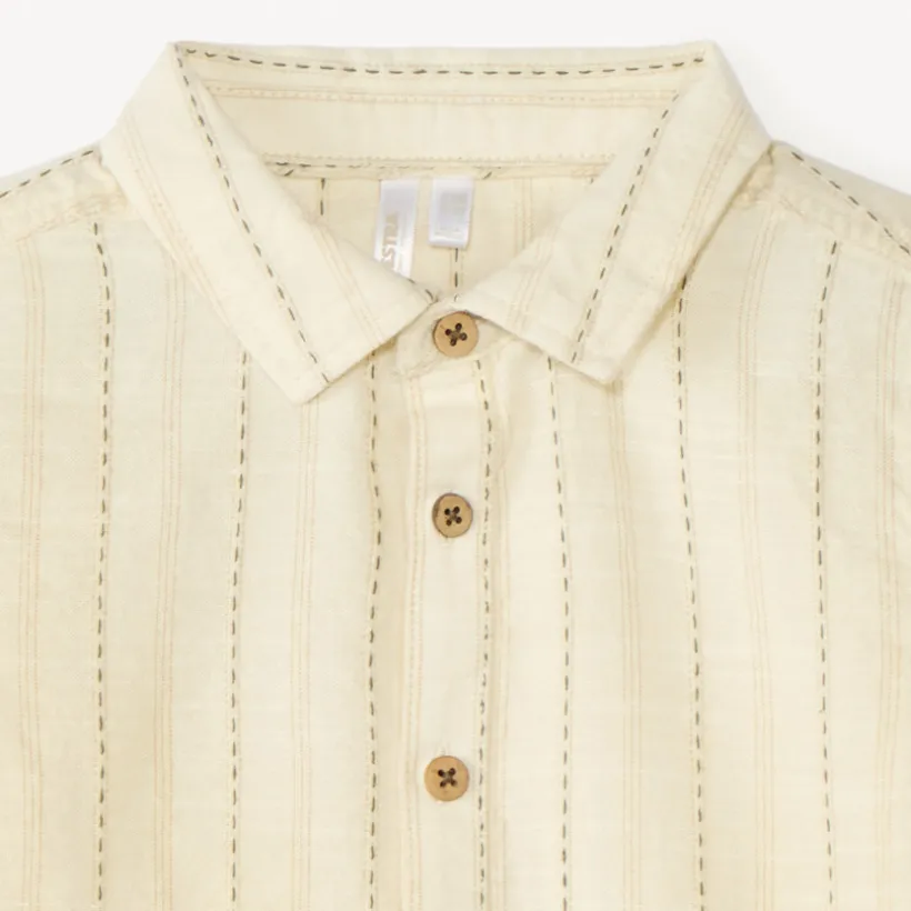 Chemise manches courtes à rayures pour bébé garçon